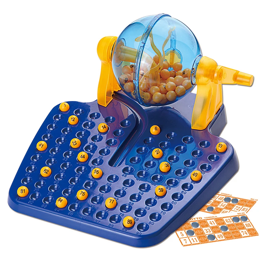2024 Board Game Manual Lottery Machine Child Toys 90 ball 72 cards lottery machine bingo Kid Playing Games