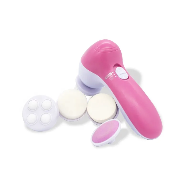 On Sale Skin Care Beauty Device Electric Scrubber Massager Deep Cleansing Wireless Sonic Vibrating Rotating Facial Clean Brush