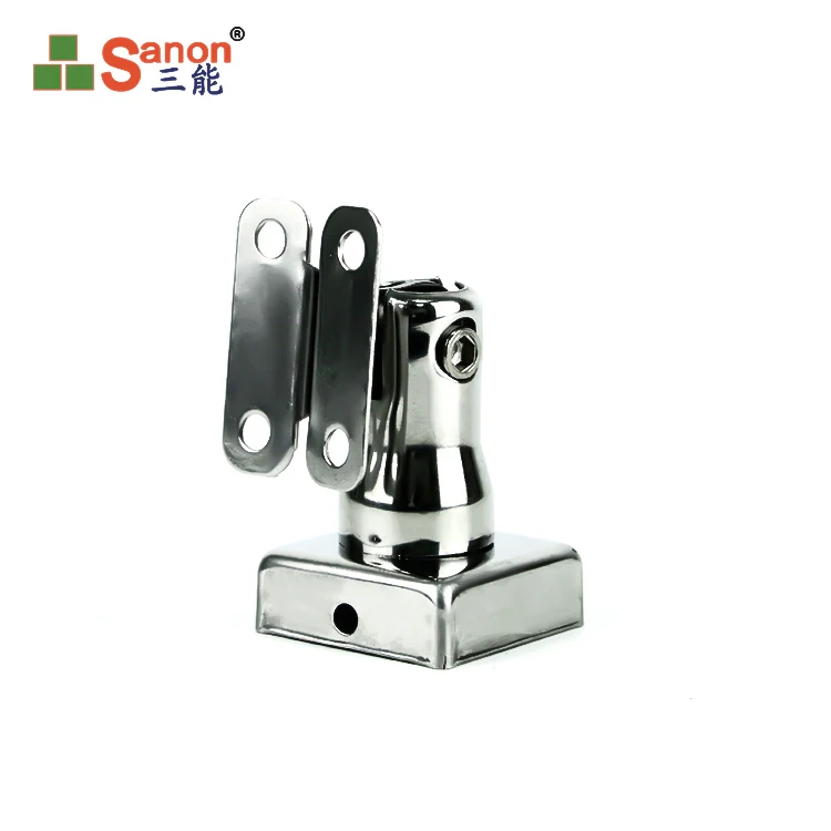 customized adjustable glass clamp handrail saddle balustrade clip bracket square post for stai