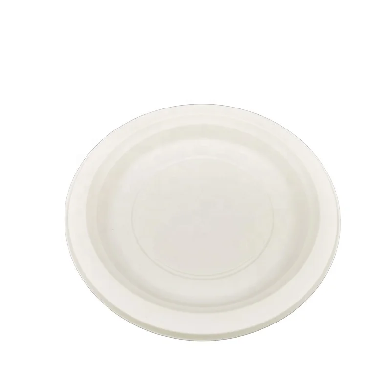 Corn Starch Biodegradable Disposable Tableware 6 inch Plate BBQ Event Party Picnic Cake plate
