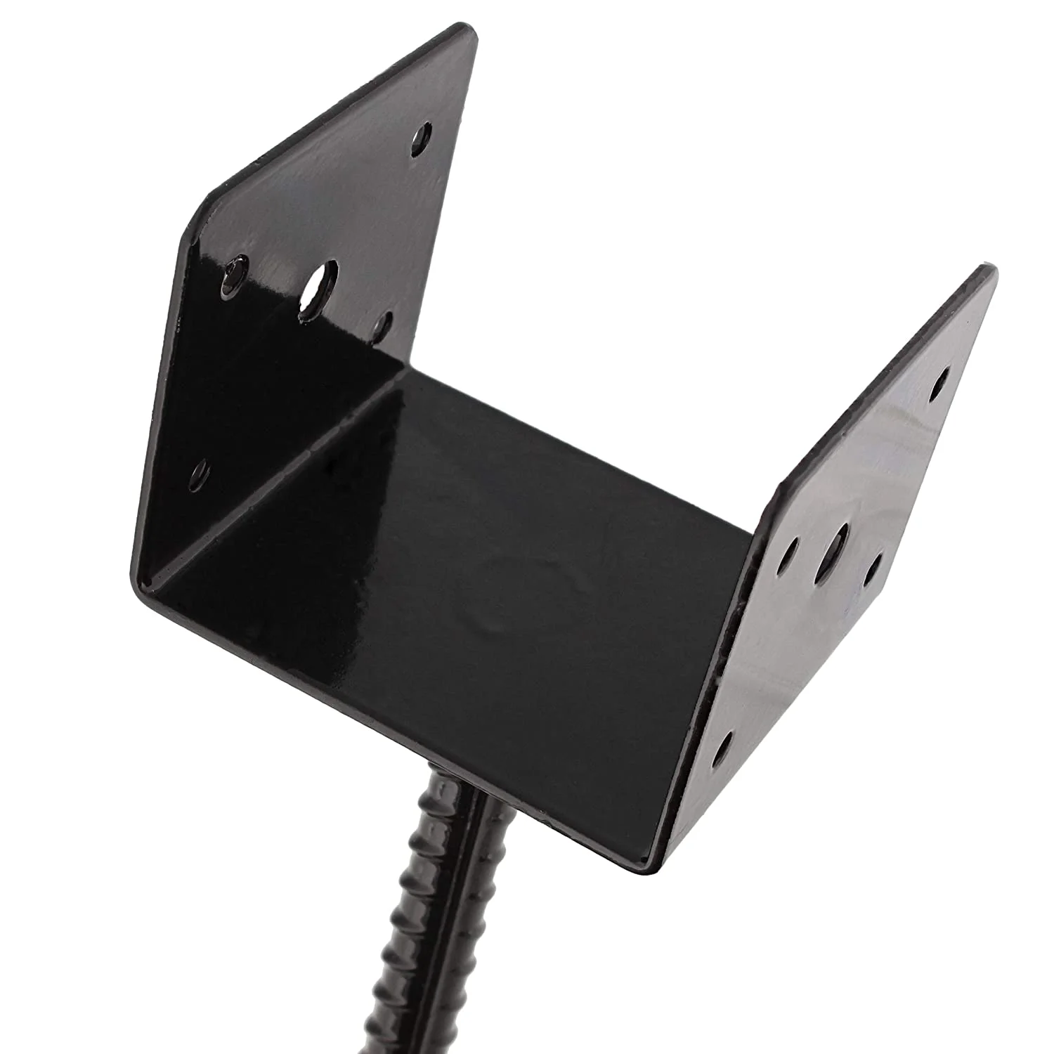 OEM ODM sheet metal fabrication customize pergola corner bracket Black painted square pipe connection