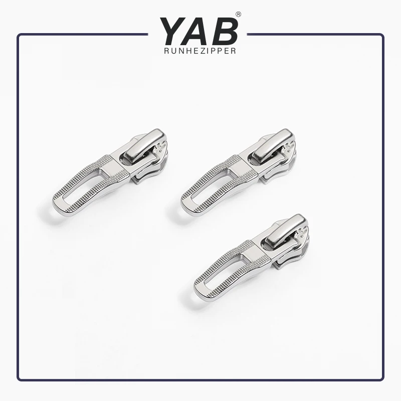 Лидер продаж YAB индивидуальный логотип двусторонняя головка на молнии металлический съемник слайдер