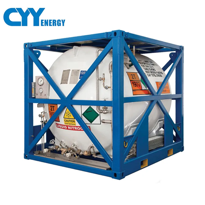 cryogenic transport tank container iso tank ASME standard liquid gas tank container