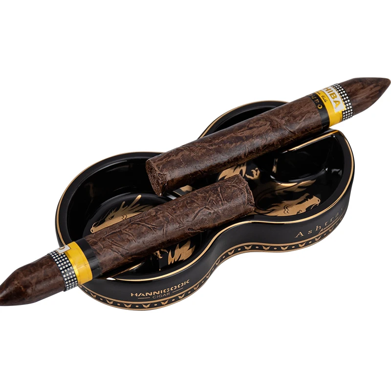 Uniquely Designed Ceramic Dragon Cigar Ashtray Porcelain with Custom Logo and Pattern Wholesale Order Welcome