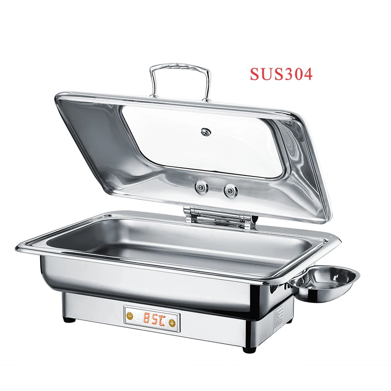 6 9 литров рулон топ жаровня блюдо буфетный подогреватель еды 18 10 нержавеющая сталь электрический шейкер пользовательский логотип