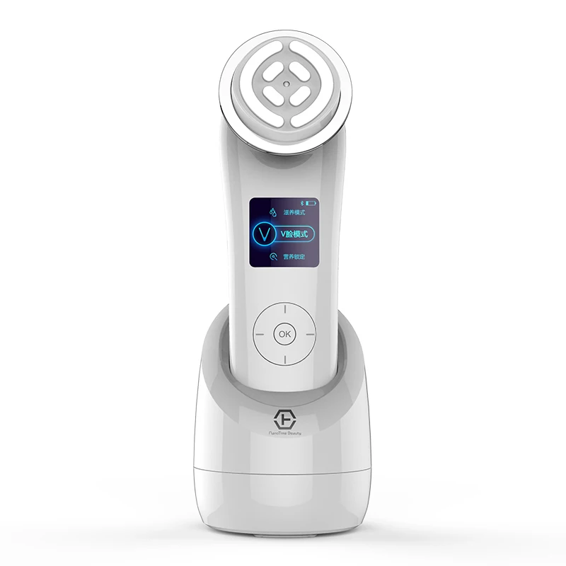 Portable multi-functional rf and ems ultrasonic vibration massage home use skin tightening beauty instrument