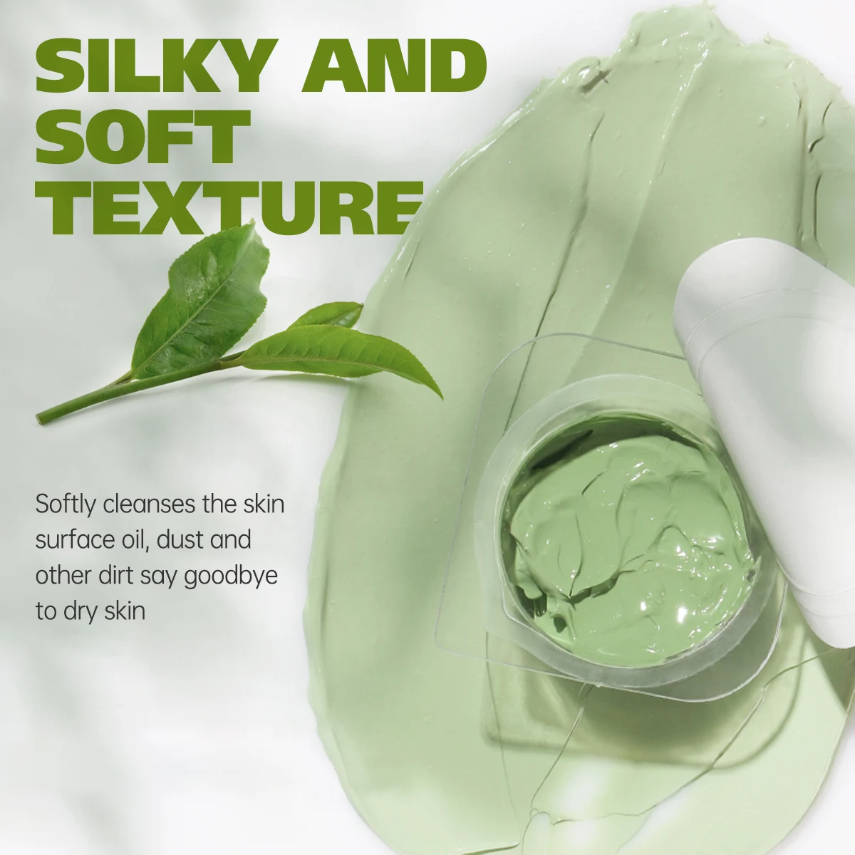 Hllozzi Moisturizing Refining Pores Green Tea Vitamin C Clay Facial Mask Set For Face Deep Cleansing clay facial mask capsules