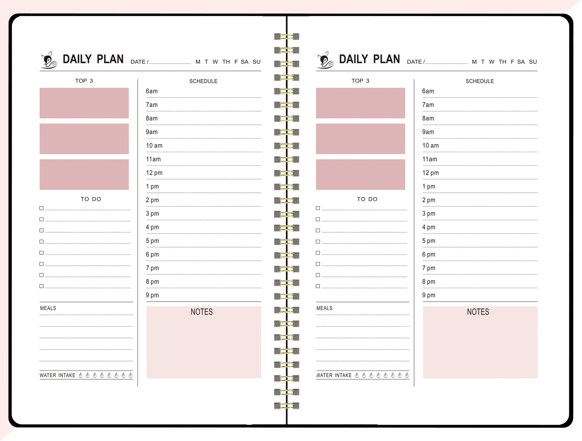 2023 Hot Style Spiral Binding Planner Hardcover Notebook Printing Support Customization Paper Promotion A5 Diary 80 Sheets