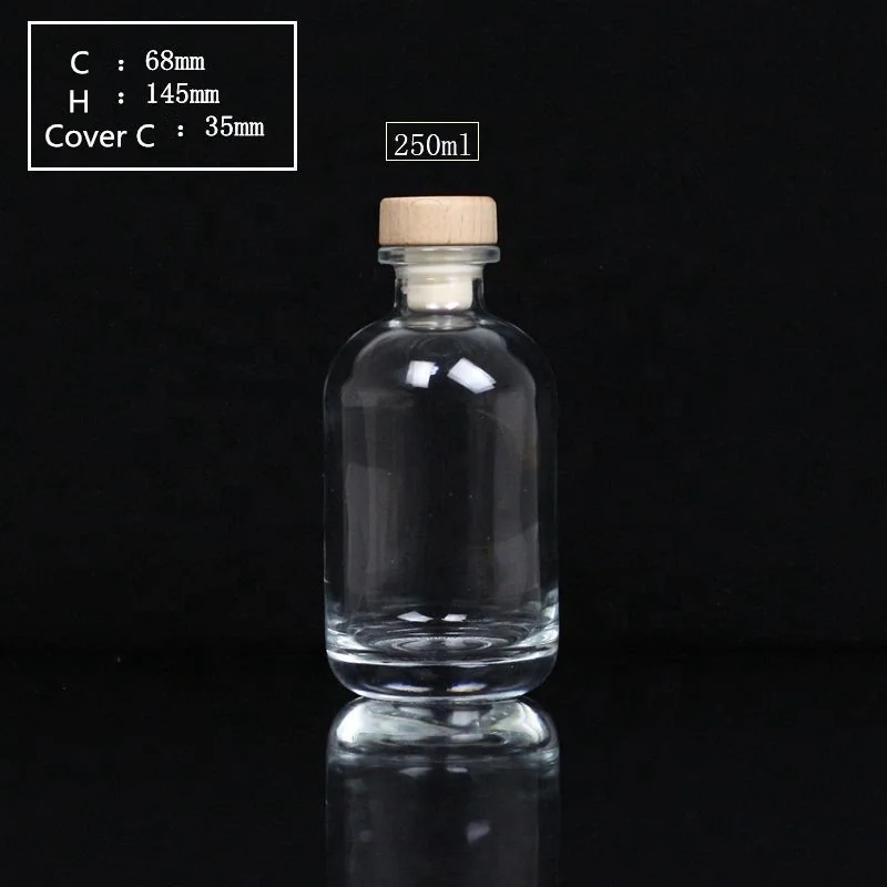 Wholesale 250 ml 500ml Empty Wine Bottle Whiskey Glass Bottle