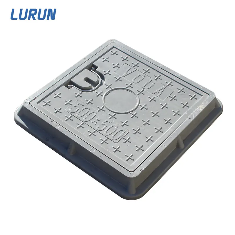 Square Composite Manhole Cover EN124 D400/Plastic Manhole Cover/Waterproof Manhole Cover