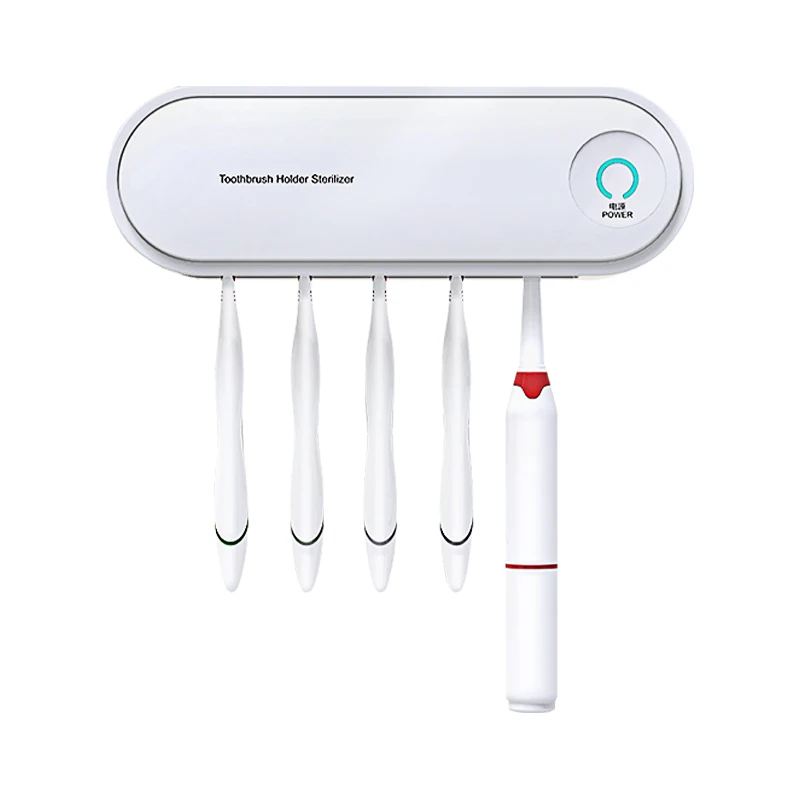 C&C Electric UV Light Sterilizer Kills 99.9% Bacteria Toothbrush holder Sterilizer & Toothpaste dispenser (1600095351320)