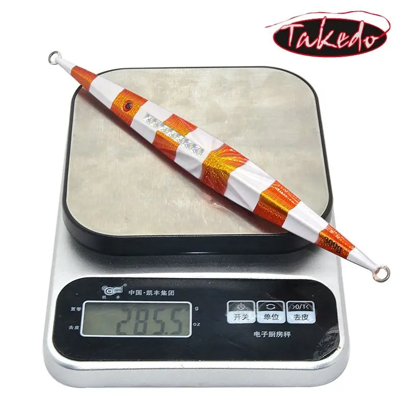 TAKEDO JY31 400g 27.5cm  Lead Metal Jig Deep Sea Fast Sinking Speed Fall Bait Luminous Slow Jigging Fishing Lures