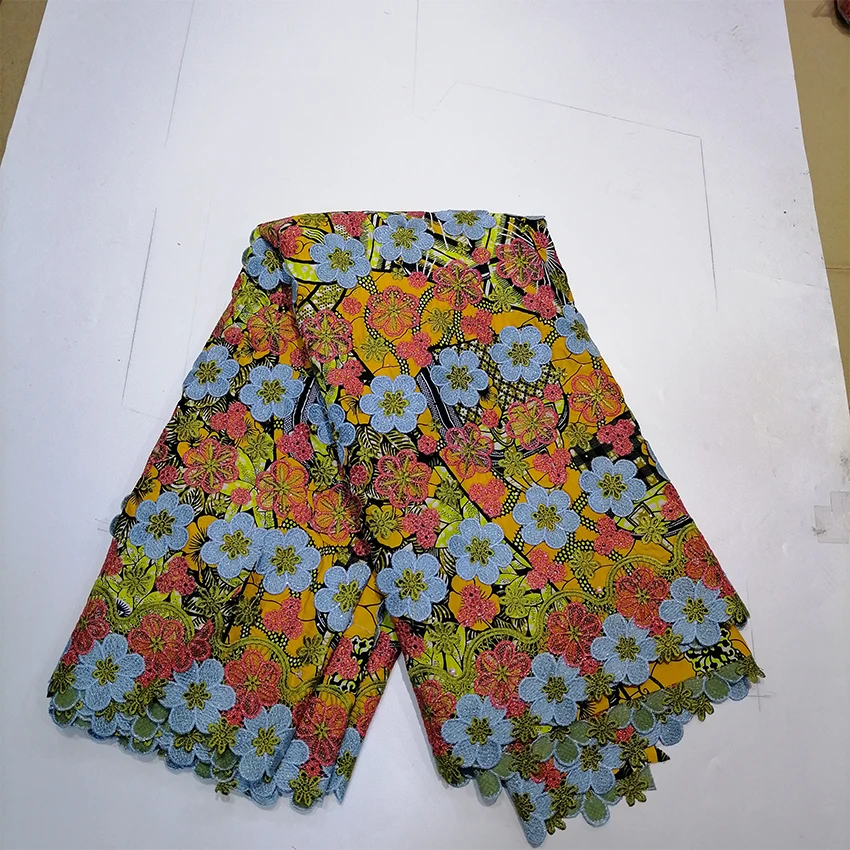 African Wax Lace Fabric 2024 High Quality Nigerian Mesh Lace Fabrics Embroidery French Mesh Net For Wedding Party