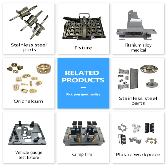AL 6061 alloy aluminum is used in side support block 3/4 axis cnc milling anodized tapping processing parts