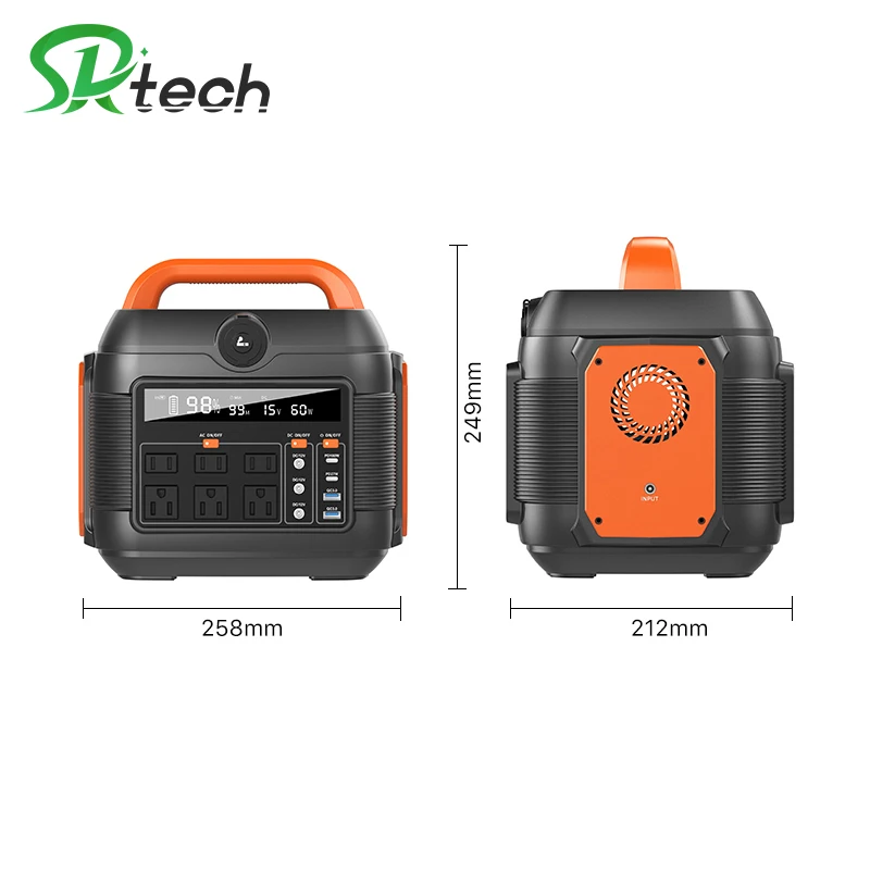EU Stock Germany warehouse 2400W 220v Solar Energy System Outdoor Battery Portable New Energy Power Station