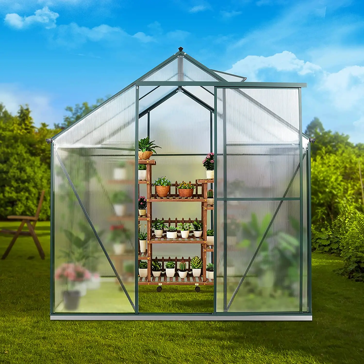 Easy Installation Diy Design Home Garden Use Polycarbonate Fairy Green Houses With Polycarbonate Roof