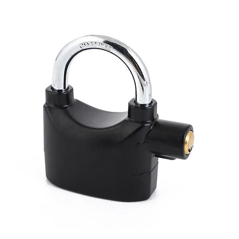 Motorcycle Waterproof Padlock Security Anti-Theft Waterproof Motor Bicycle Lock Siren Safety Padlock Door Alarm Lock