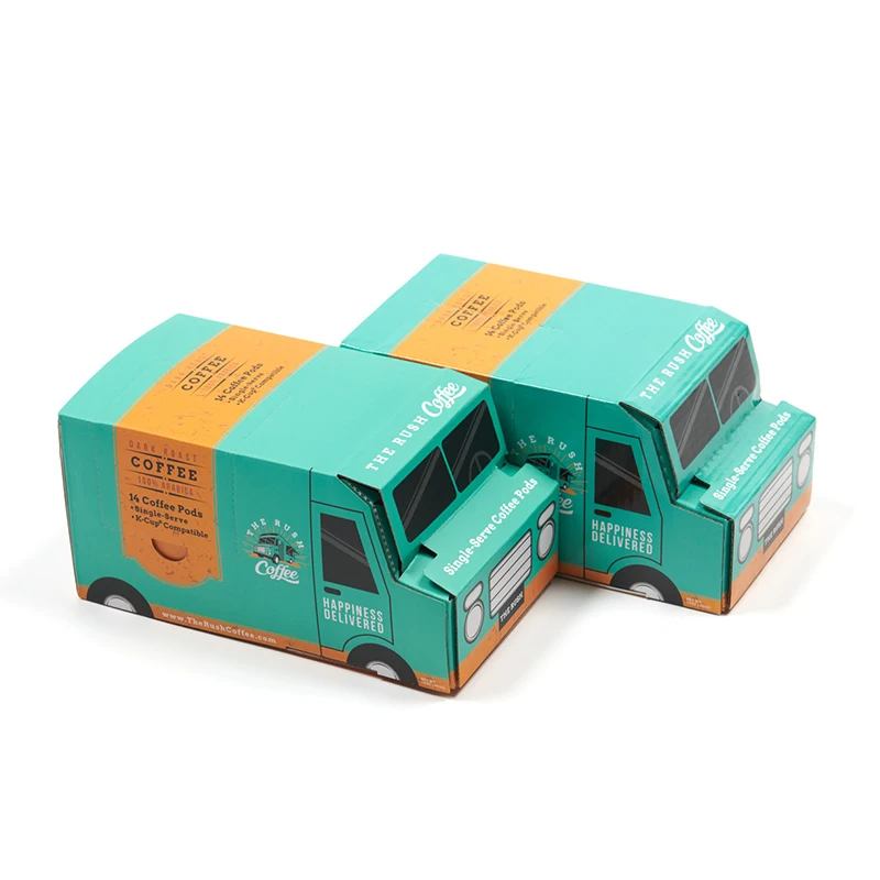 Fancy New Custom Logo Bus shape creative box Color Cardboard new Product Box car Corrugated Folding Wholesale box packaging gift