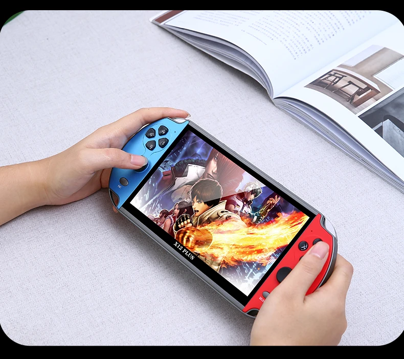 X12 plus 7 дюймов 128 бит consola Ретро Классическая игровая портативная мини-консоль для видеоигр Ручной игровой плеер рождественского