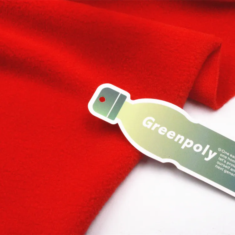 Greenpoly переработанный полиэстер односторонний полярный флис с