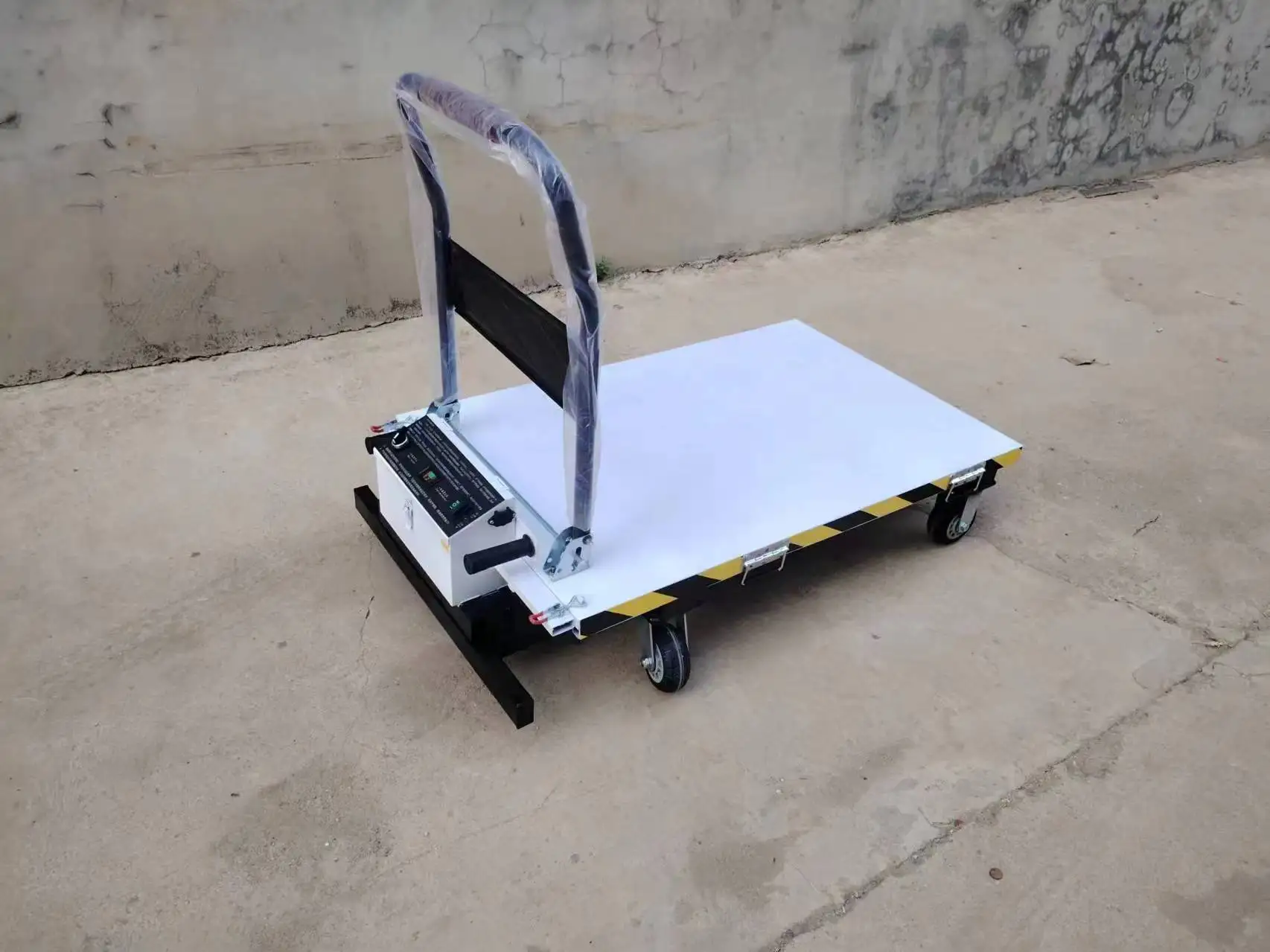 hydraulic lifting platform trolley hydraulic lifting electric platform trolley for goods delivery used with truck