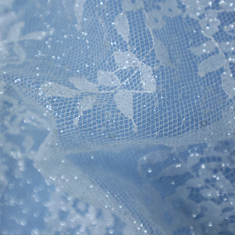 High Quality french lace tulle For Women,  Textile Material white french lace fabric For Garment