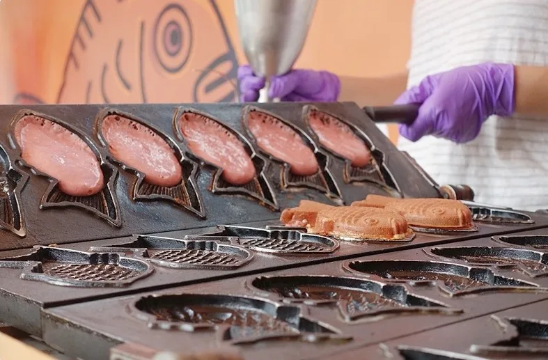 Машина для изготовления выпечки вафель taiyaki из превосходных