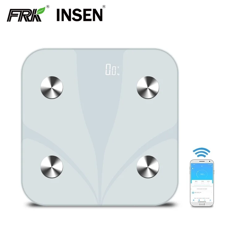 Приложение для смартфона беспроводной 180 кг WIFI анализатор состава тела весовые весы