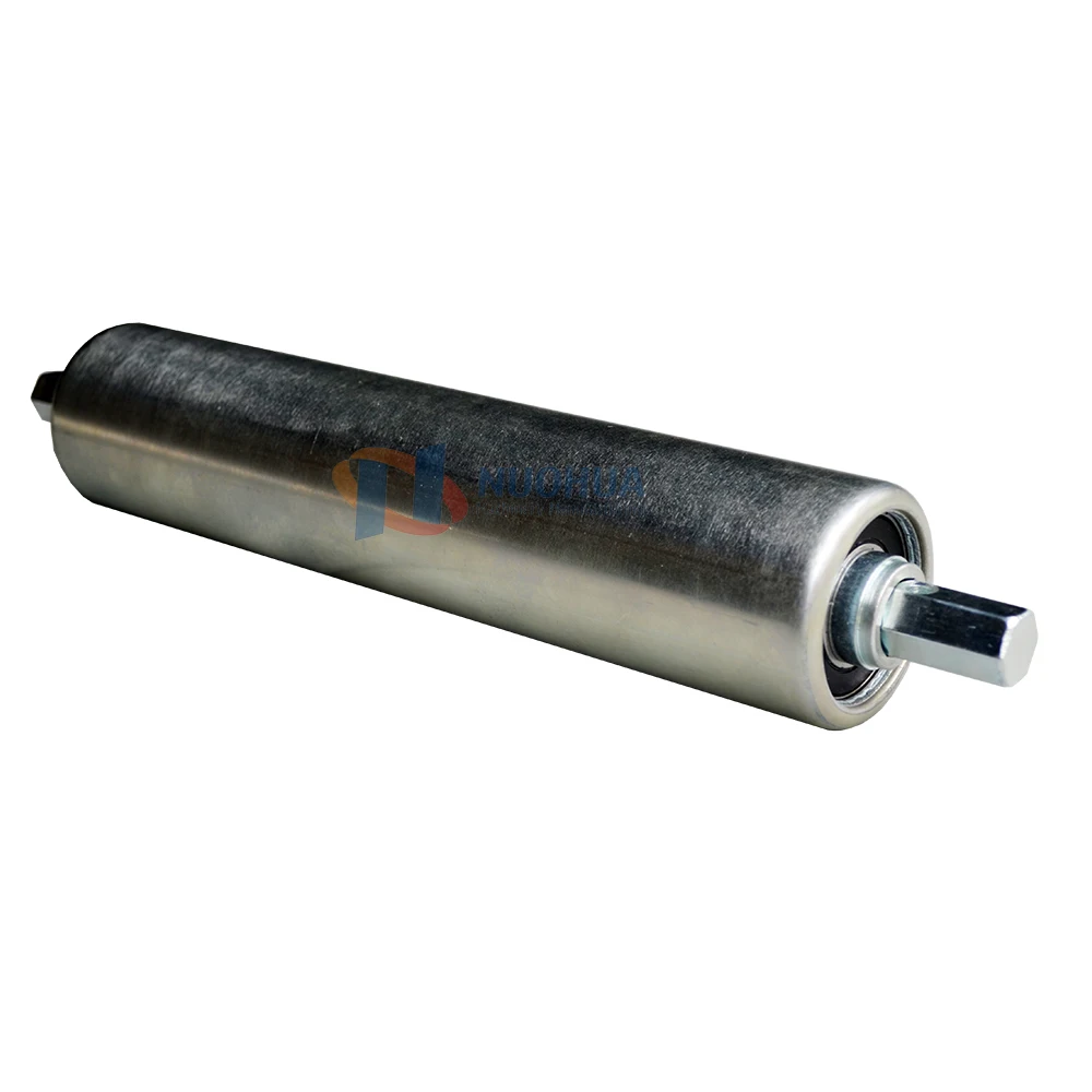 Gravity roller  Heavy Duty Spring Loaded Hexagonal Axis Steel Roller