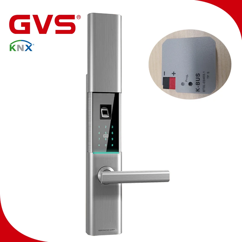 NO.1 KNX/ECB GVS K-bus система автоматизации умного дома карта отпечатков пальцев цифровая клавиатура KNX интегрированная умная дверная Блокировка по отпечатку
