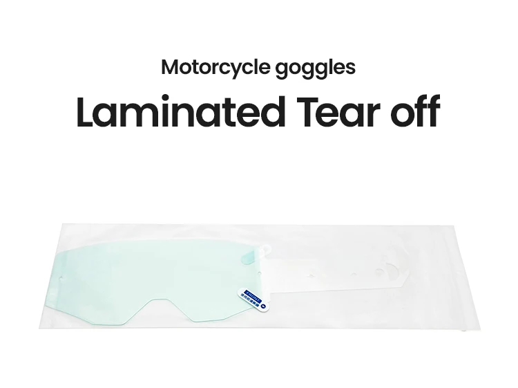 DILUPU Laminated Tear Offs Films 7pcs For Dirt Bike MX Motocross Goggles