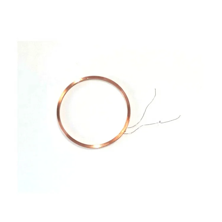 High Frequency 125KHZ IC Card Reader RFID Loop Antenna 0.2mm 1mh inductance 40mm round coil antenna