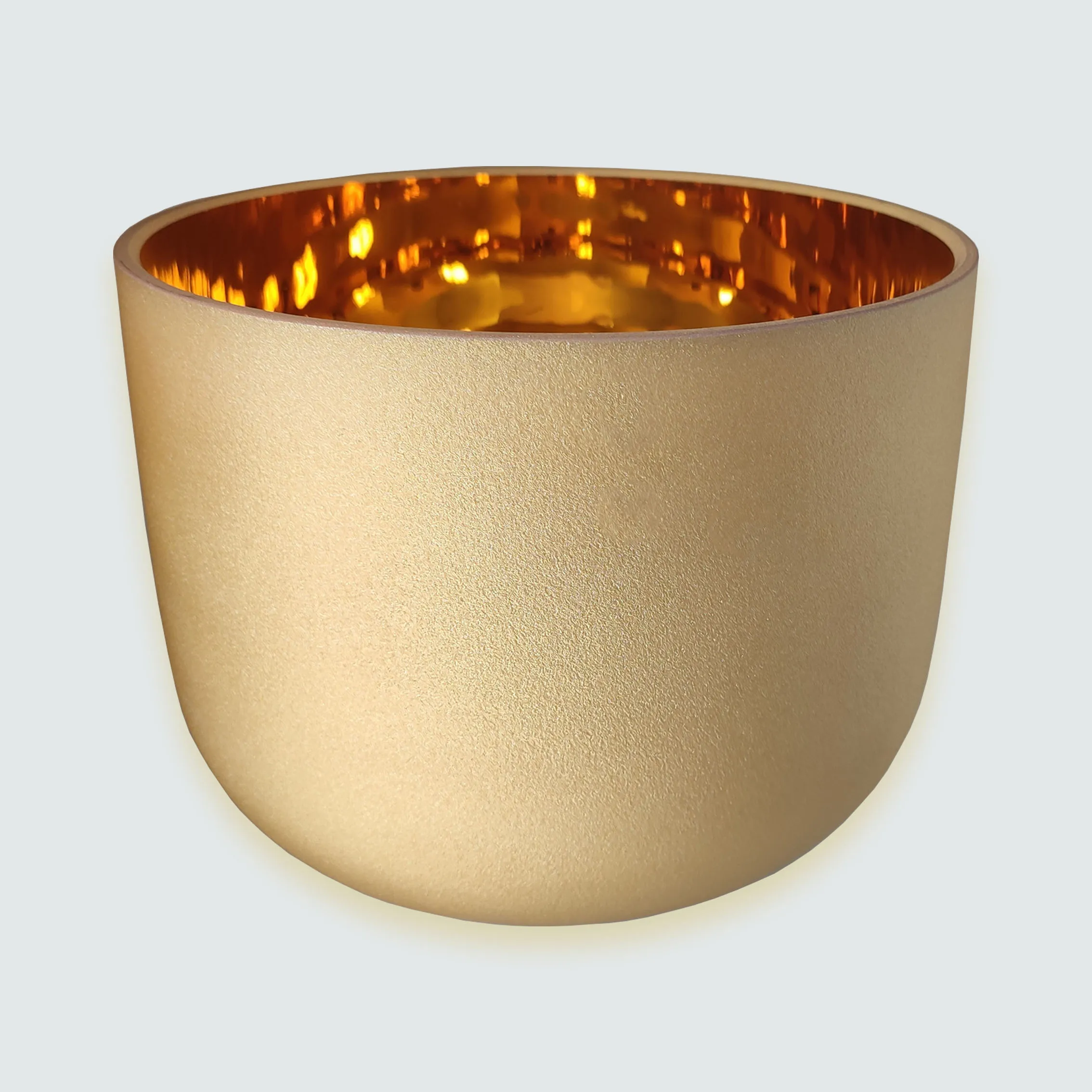 High Performance 24K Gold Plated Quartz Crystal Singing Bowl for Sound Healing and Therapy