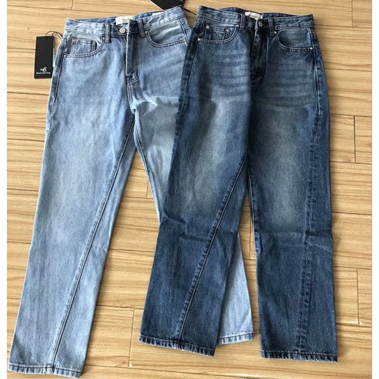 GZY PROMOTION 1.65USD factory clearance stock jeans lot guangzhou mixed ladies jeans for women