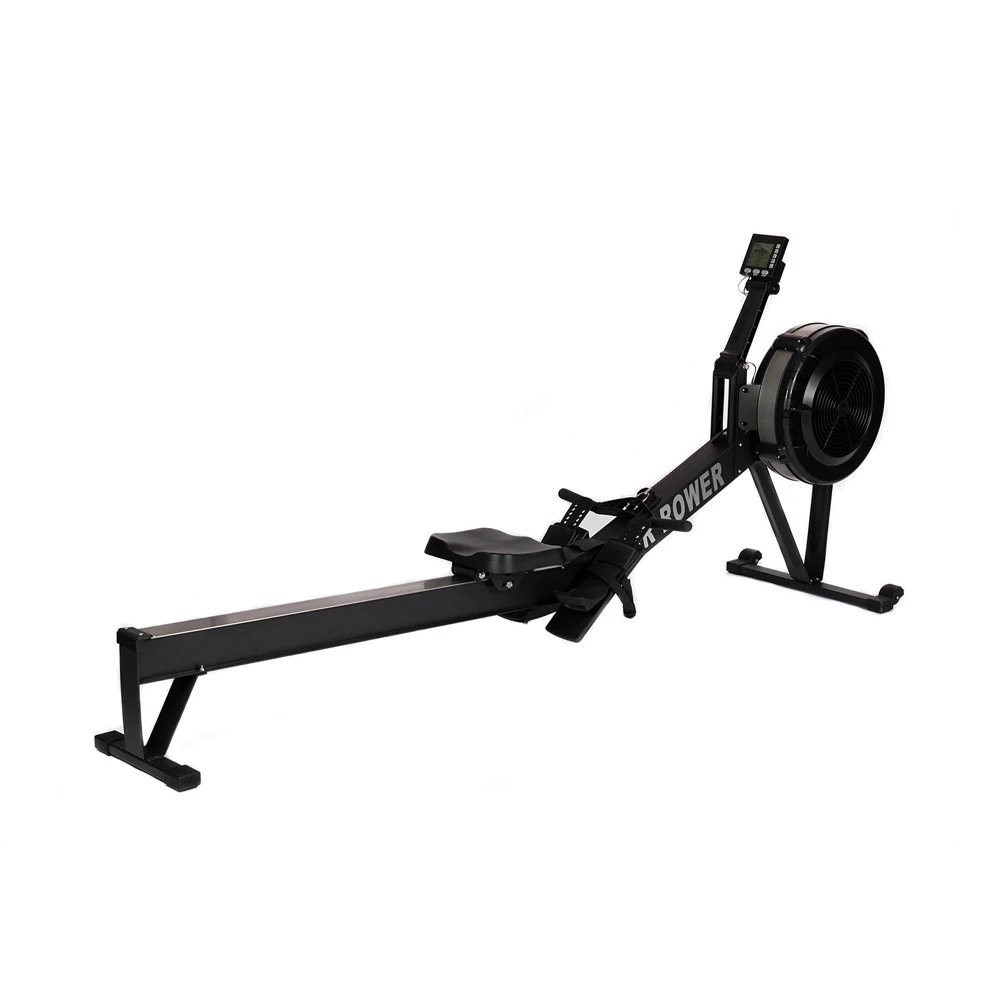 2021 new design portable cardio home gym exercise equipment air rower rowing machine with monitor