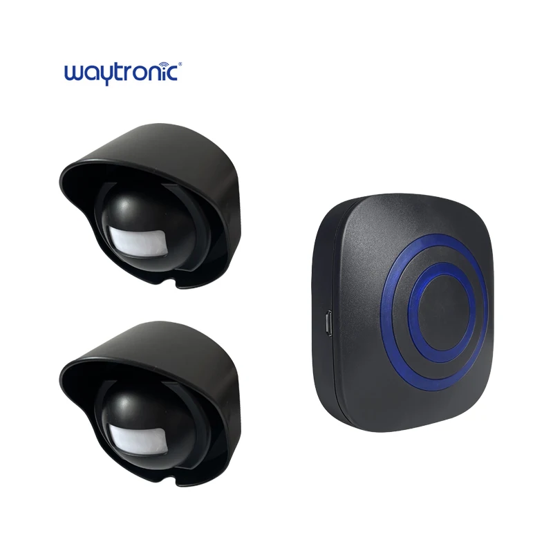 433Mhz 120dB Wireless Driveway Alarm Wifi Solar Outdoor Security Alert System Waterproof Smart Driveway Sensor