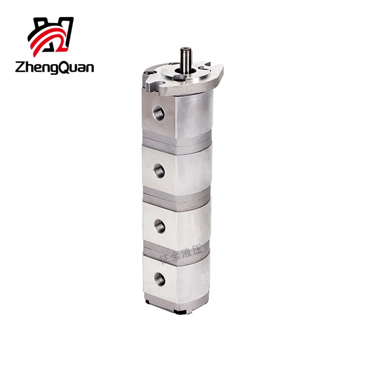 Zhengquan HGP-1111A-F8/8/8/8R four gear pump hydraulic high pressure oil pump high pressure pump manufacturers