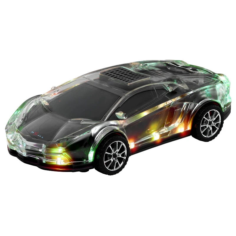 HS-58 Car Speaker with Led display/ Disco Light/ FM Radio With Volume Control