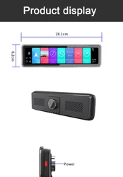4G 4CHs record 360 Panoramic rear view mirror streaming Clip on Mirror for Car