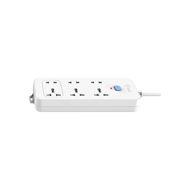 Hot sell Cambodia EU standard 6 way 5 m power cord  electric plugs sockets dc surge protector