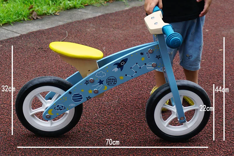 wood balance bicycle baby walking running bike toddler kids wooden balance bike