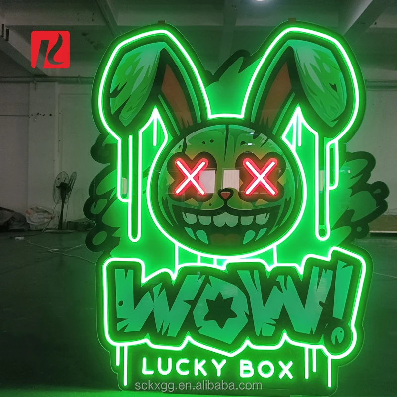 Kexian Factory Neon Sign Custom Logo UV Print Logo Led Light Neon Sign 12V Acrylic Neon Lights