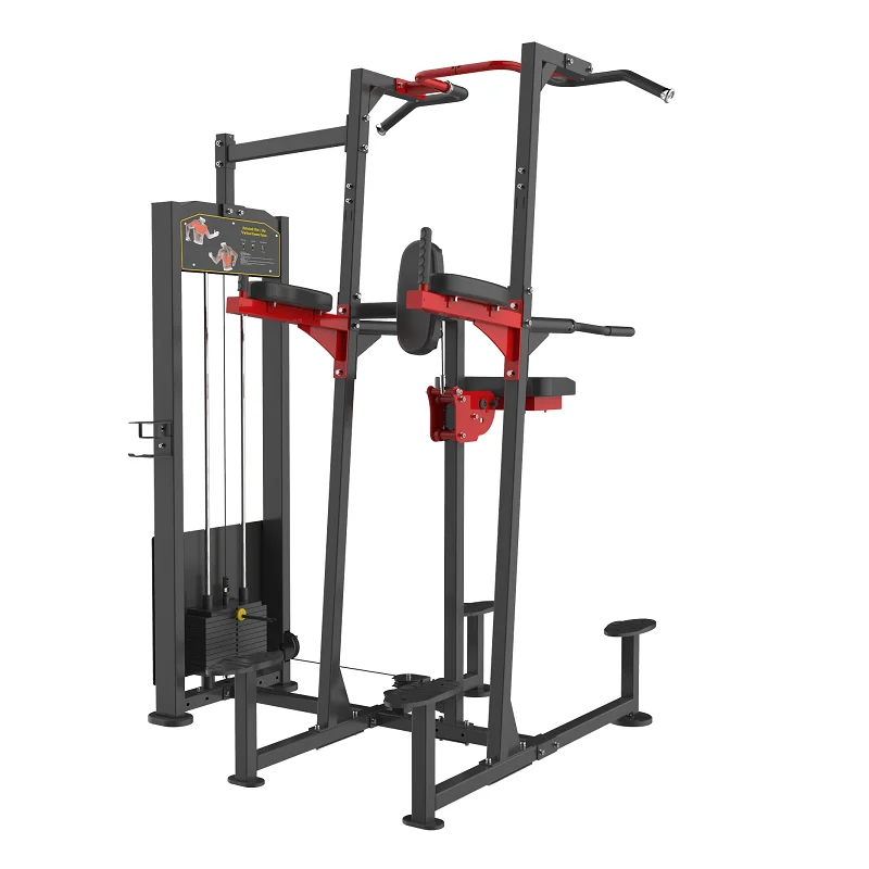 Sport Whole gym machine kneeling type dip/chin assist for club center assisted chin up/dip gym exercise machine