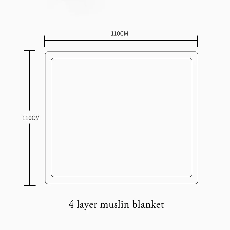 4 layers of high-density cotton baby gauze bath towel for children baby covered with newborn summer cool cover and newborn soft