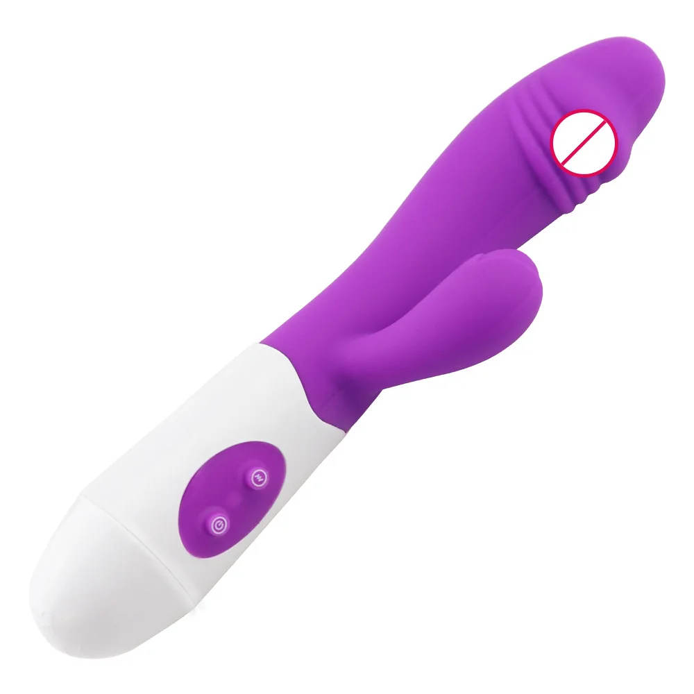 10 Speeds Silicone Dual Fake Dildo Vibrators Vibration Massager Battery G-spot Stimulator Stimulating Vibrator Sex Products