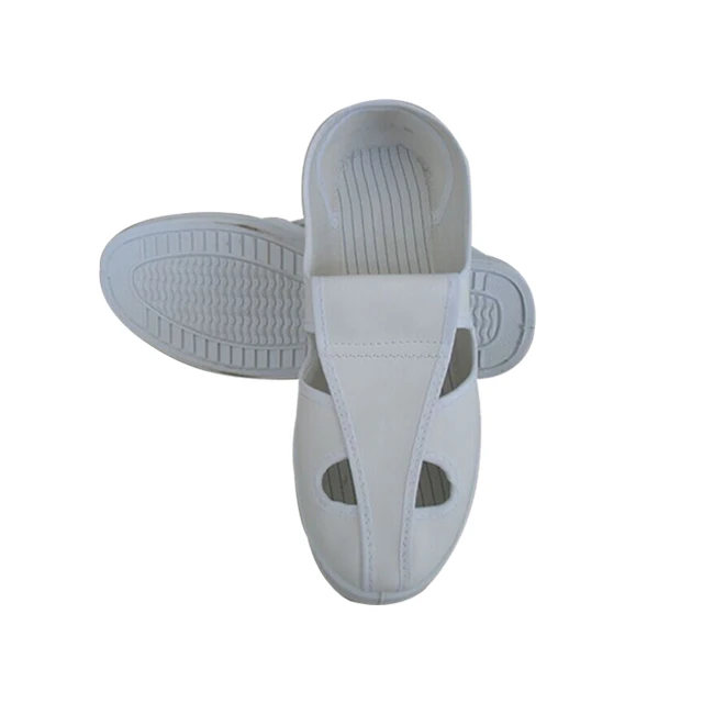 esd boots 4 holes mesh protection white butterfly pvc pu anti-static work shoe antistatic covers rubber esd shoes