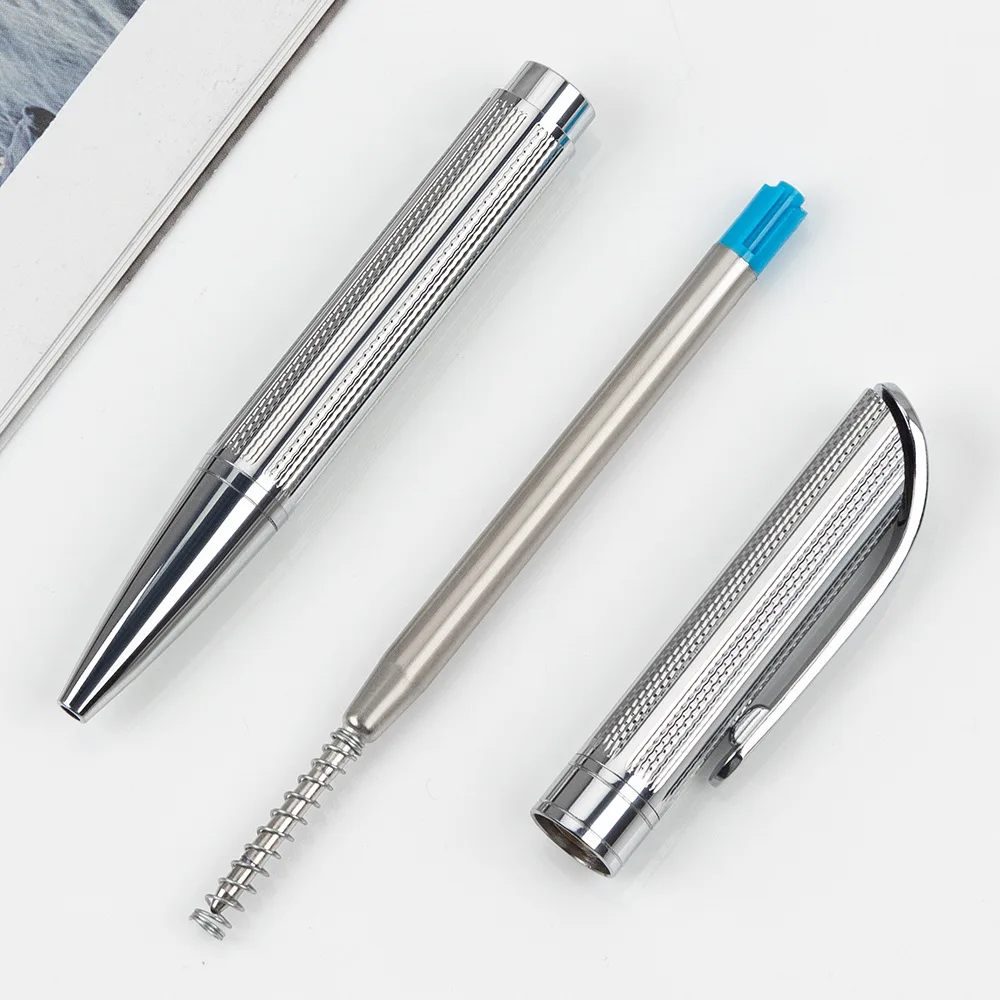 XINMEI Creative ballpoint pen multi-color rotary electroplated engraved gift pen commercial advertising metal pen