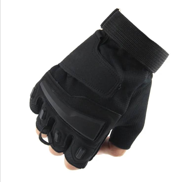 Army Hard Knuckle Sport Hiking Hunting Cycling Shooting Half Finger Glove touch screen glove
