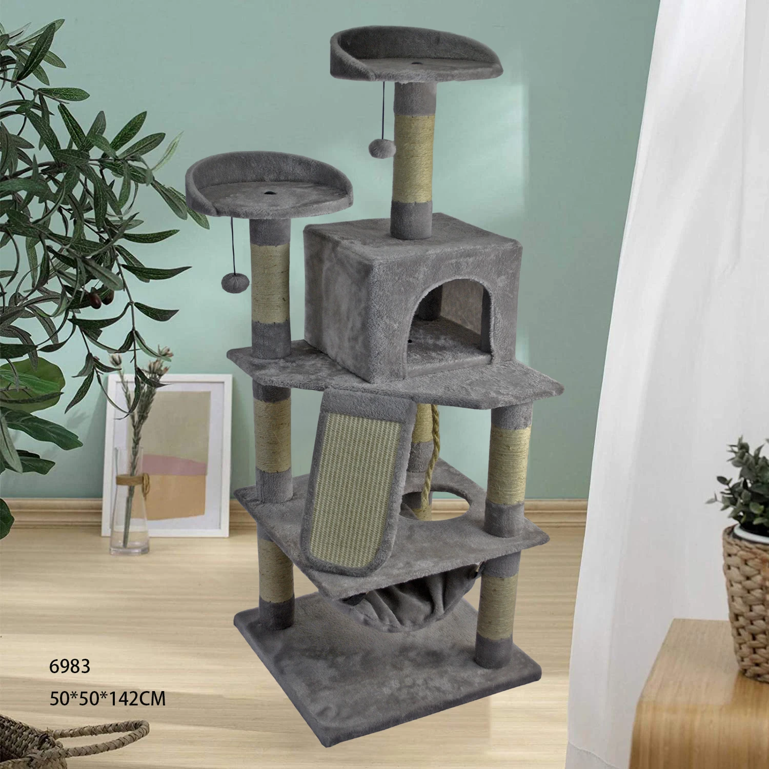 Рассадочный кактус для кошек домашний Arbol Gigante Ara Gato arbol De
