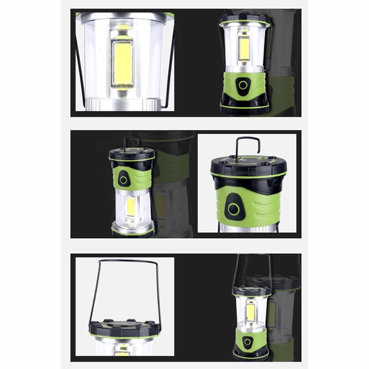 Waterproof Battery Powered LED with 1000LM COB Outdoor Tent Anti-drop Camping lantern